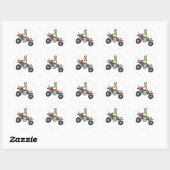 ATV Quad Biking Ronde Sticker (Vel)