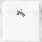 ATV Quad Biking Ronde Sticker (Tas)