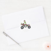 ATV Quad Biking Ronde Sticker (Envelop)