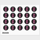 ATV Quad Girl Ronde Sticker (Vel)