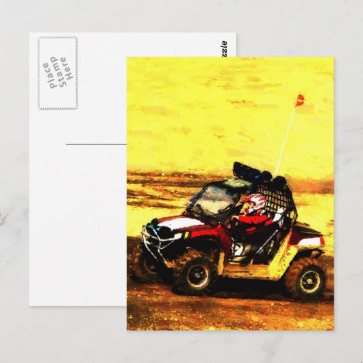 ATV Rider - All Terrain Extreme Motorsports Briefkaart (Voorkant / Achterkant)