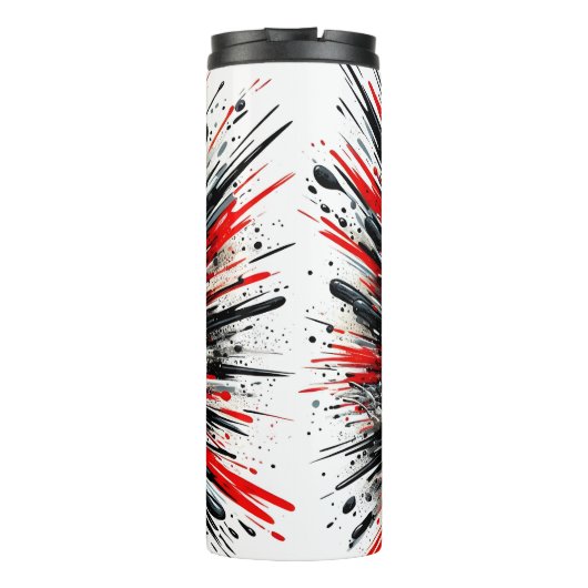 ATV Rider Explosieve Abstracte Kunst Thermosbeker (Achterkant)