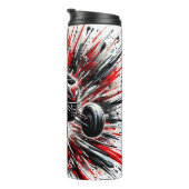 ATV Rider Explosieve Abstracte Kunst Thermosbeker (Geroteerd rechts)