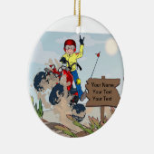 ATV Rider - Male Keramisch Ornament (Rechts)