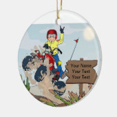 ATV Rider - Male Keramisch Ornament (Links)