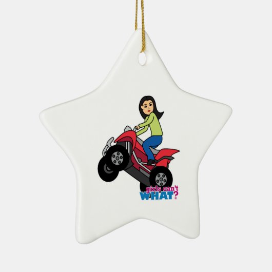 ATV Rider - Medium Keramisch Ornament (Rechts)