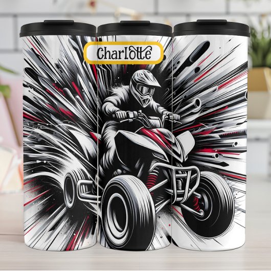 ATV-rijder: Exploderende actie-sensatie Thermosbeker