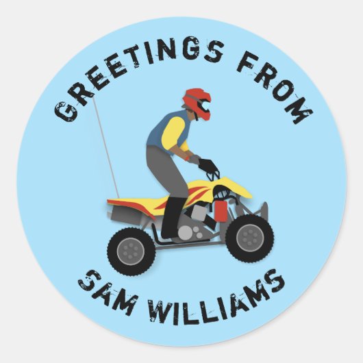 ATV RONDE STICKER (Voorkant)