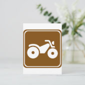 ATV-snelwegteken Briefkaart (Staand voorkant)