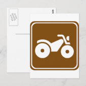 ATV-snelwegteken Briefkaart (Voorkant / Achterkant)