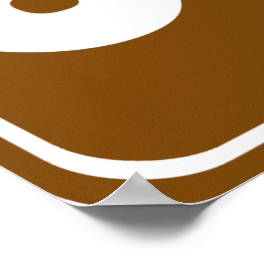 ATV-snelwegteken Poster (Hoek)