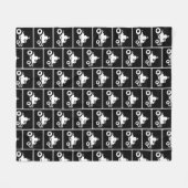 ATV-symbool Fleece Deken (Voorkant (Horizontaal))