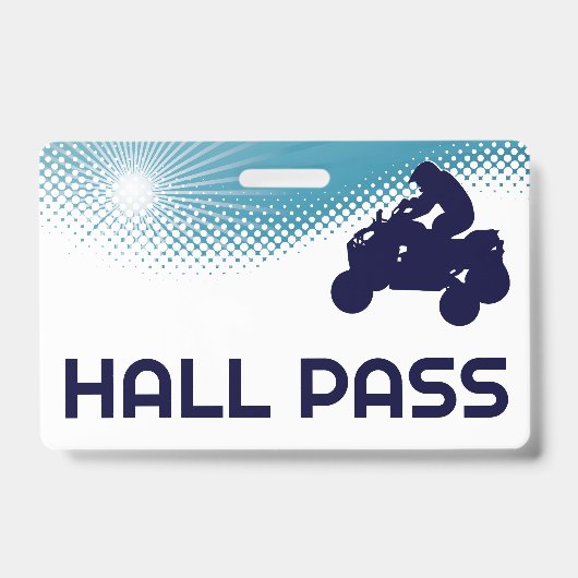 ATV Teacher Hall Pass Badge (Voorzijde)