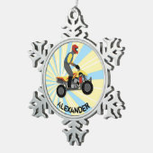 ATV TIN SNEEUWVLOK ORNAMENT (Rechts)