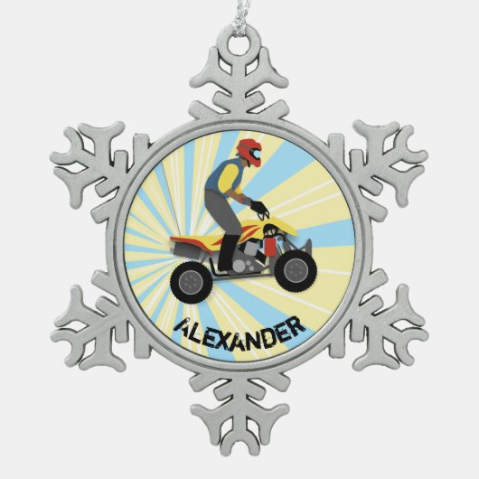 ATV TIN SNEEUWVLOK ORNAMENT (Voorkant)