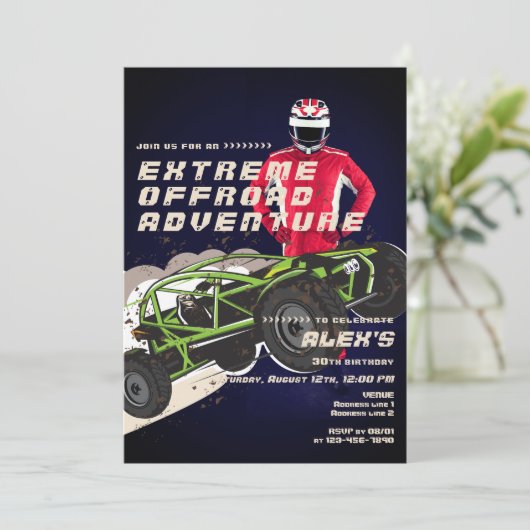 ATV UTV Offroad Avontuur Extreme Sportwagen Club Kaart (Staand voorkant)