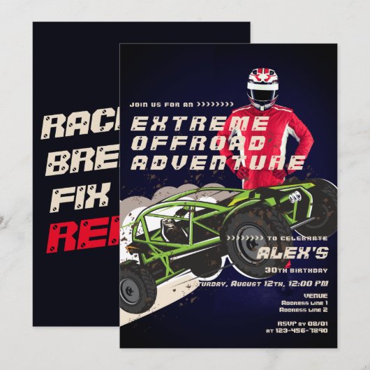 ATV UTV Offroad Avontuur Extreme Sportwagen Club Kaart (Voorkant / Achterkant)