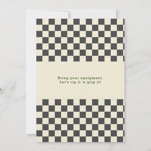 ATV Vier Wheeler Off Road Avontuur Verjaardag Kaart (Achterkant)