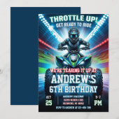 ATV Vierwieler Verjaardagsfeest Uitnodiging  (Voorkant / Achterkant)