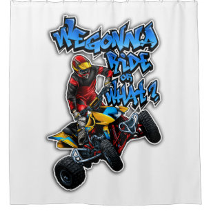 ATV - We gaan naar de weg of wat? Douchegordijn