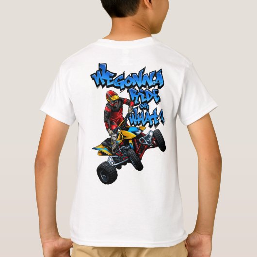 ATV - We gaan naar de weg of wat? T-shirt (Achterkant)