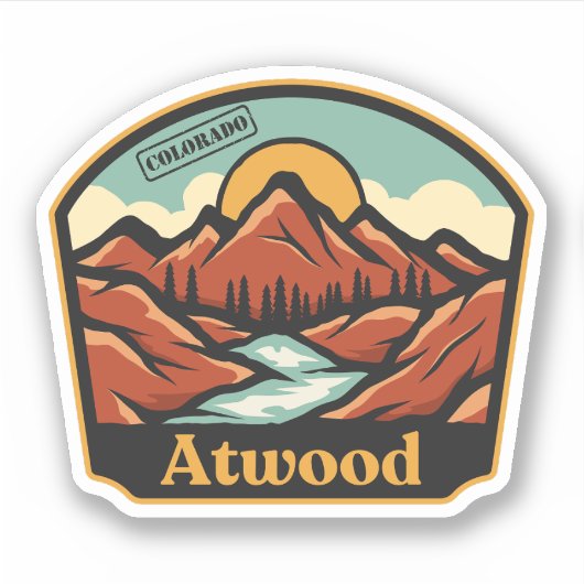 Atwood, Colorado Sticker (Voorkant)