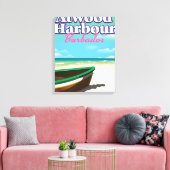 Atwood Harbour Bahama's reisposter Canvas Afdruk (Insitu (Woonkamer))