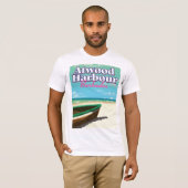 Atwood Harbour Bahama's reisposter T-shirt (Voorkant volledig)