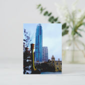 ATX Downtown met Guitar Briefkaart (Staand voorkant)