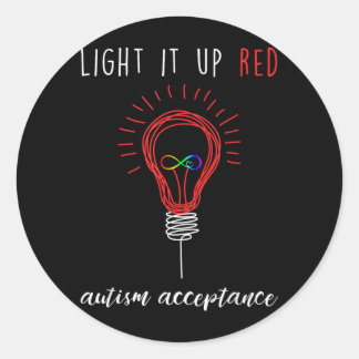 Au Acceouder Leerkracht Groepnce Shirt Licht Roe Ronde Sticker