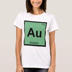 Au - Auburn Maine Chemie Periodiek Systeem Symbool T-shirt