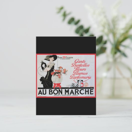 Au Bon Marche Briefkaart (Staand voorkant)