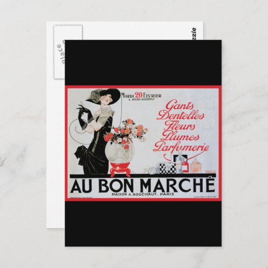Au Bon Marche Briefkaart (Voorkant / Achterkant)