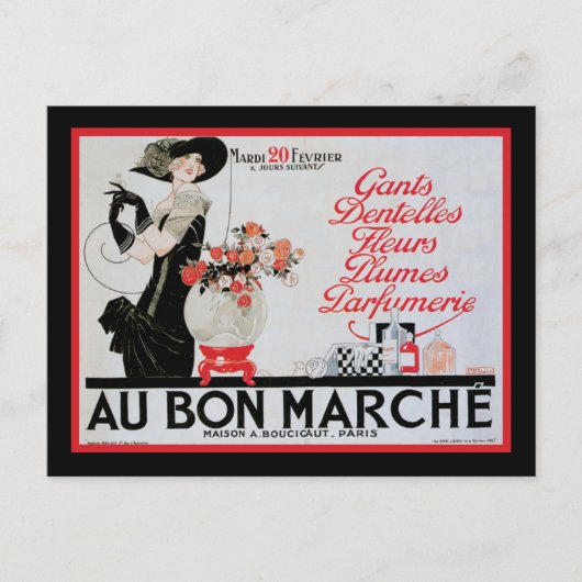 Au Bon Marche Briefkaart (Voorkant)