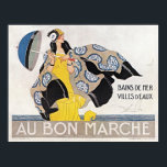 Au Bon Marche -  Mode Art Deco Poster<br><div class="desc">Breng jezelf naar de glamour van de brullende jaren '20 met onze zorgvuldig vervaardigde vintage poster, 'Au Bon Marche' van René Vincent, nu verkrijgbaar in een prachtig Art Deco design. Dompel uw omgeving onder in de verfijning van een vervlogen tijdperk, digitaal verbeterd met hoogwaardige details en resolutie. Dit poster is...</div>