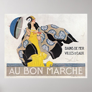 Au Bon Marche -  Mode Art Deco Poster