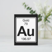Au - Gold Briefkaart (Staand voorkant)