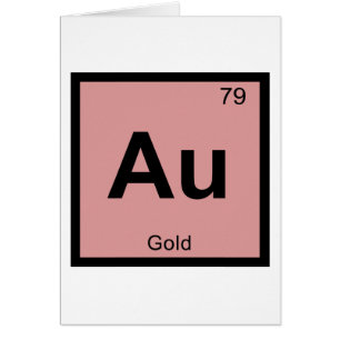 Au - Gold Chemistry Periodic Table Symbol
