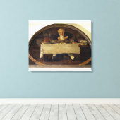 Au Gourmand', winkelbord voor Corcellet Canvas Afdruk (Insitu (Houten vloer))