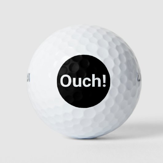 Au grappige Golfbal Golfballen (Voorkant)