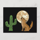 AU- Howling Coyote-Briefkaart Briefkaart (Voorkant)