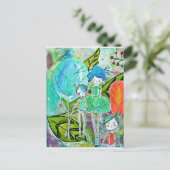 Au jardin briefkaart (Staand voorkant)