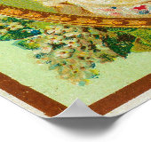 Au Lilas Blanc Soap LabelParis, Frankrijk Poster (Hoek)