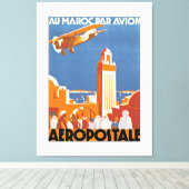 Au Maroc Par Avion Canvas Afdruk (Insitu (Houten vloer))