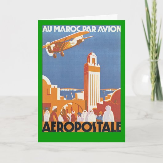 Au Maroc Par Avion Kaart (Voorkant)