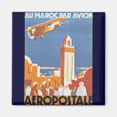 Au Maroc Par Avion Magneet (Voorkant)
