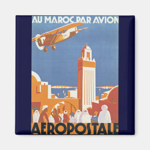 Au Maroc Par Avion Magneet