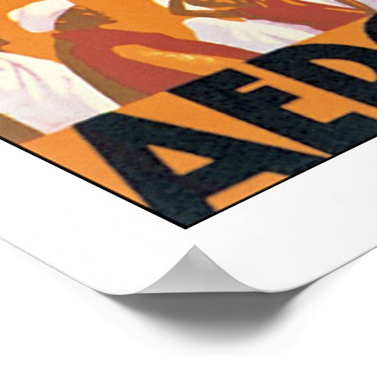 Au Maroc Par Avion Poster (Hoek)