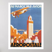 Au Maroc Par Avion Poster (Voorkant)