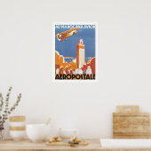 Au Maroc Par Avion Poster (Keuken)